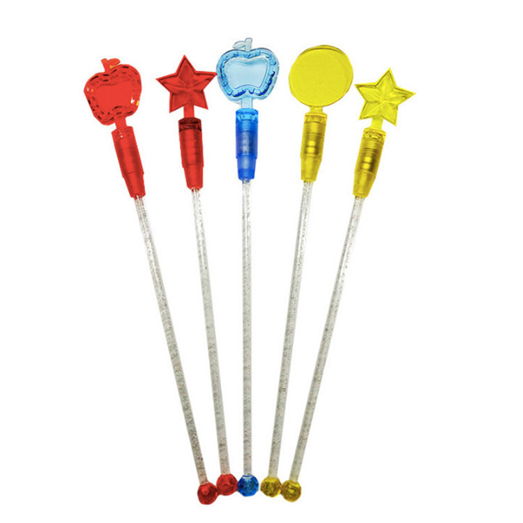 MY626 eco-friendly material flash plastic stirrer coffee cocktail stirrer custom drink stirrers