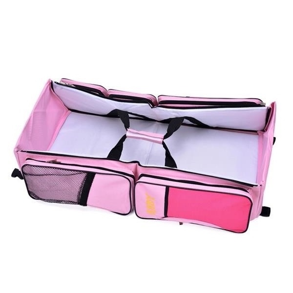 Outdoor folding travel diaper potable clothes bag for kids