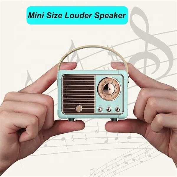 Retro BT5.0 Speaker HM11 Classical Retro Music Player Sound Stereo Portable Decoration Mini Speakers Travel Music Subwoofer