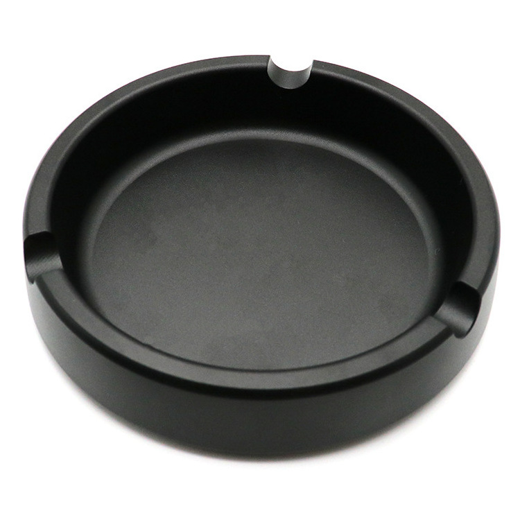 New Arrival 100X20MM Round Aluminum Alloy Ashtray Custom Logo Metal Ash Tray For Cigar Smoking Accessories