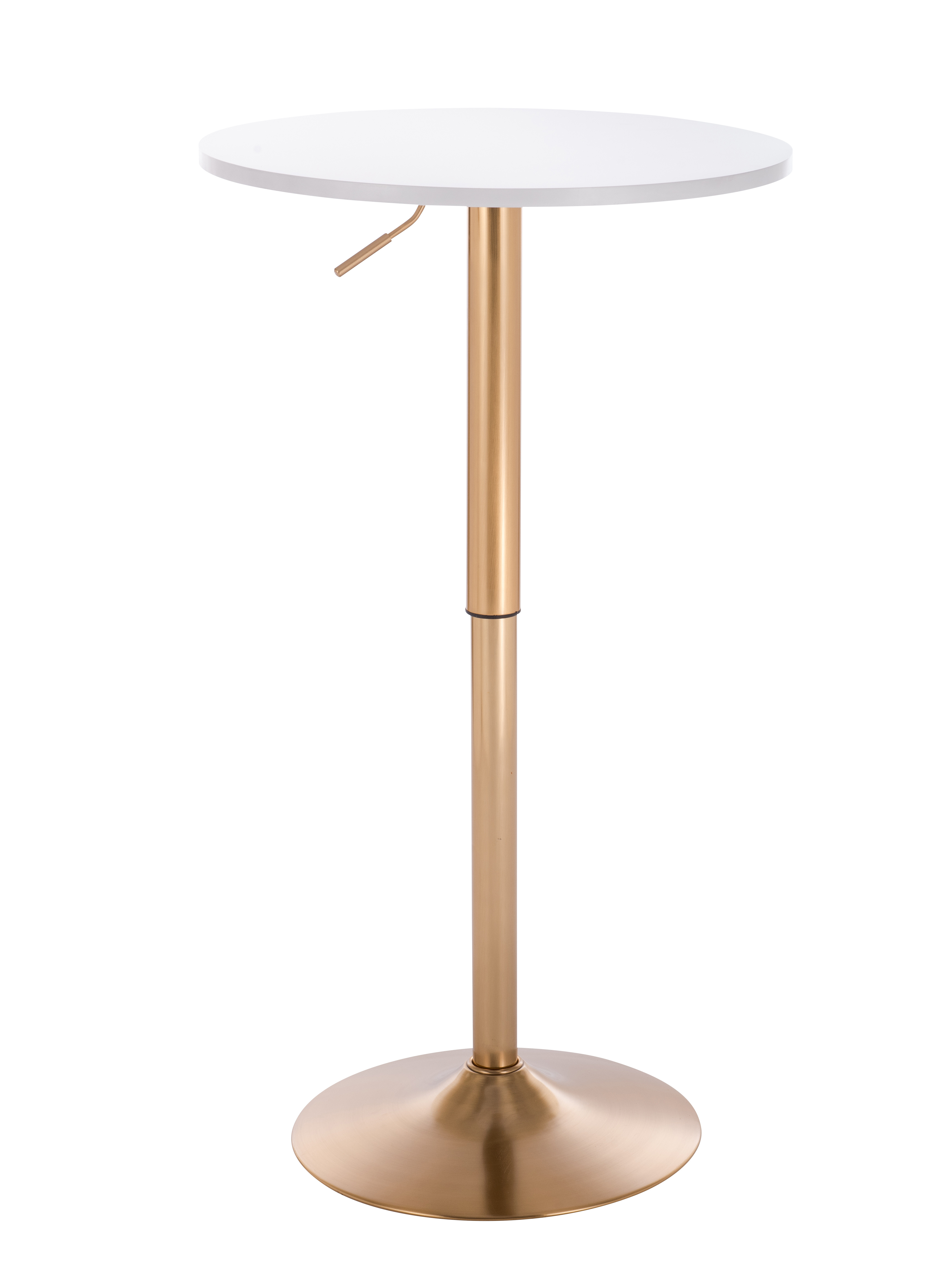 Gold Bar Table Round Adjustable Coffee Table