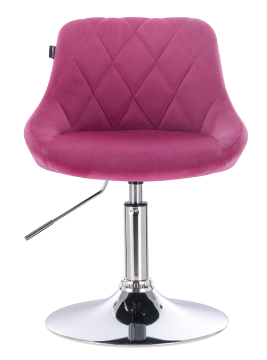 New Arrivals Modern Design Purple Velvet Height Adjustable Swivel Salon Barber Chair