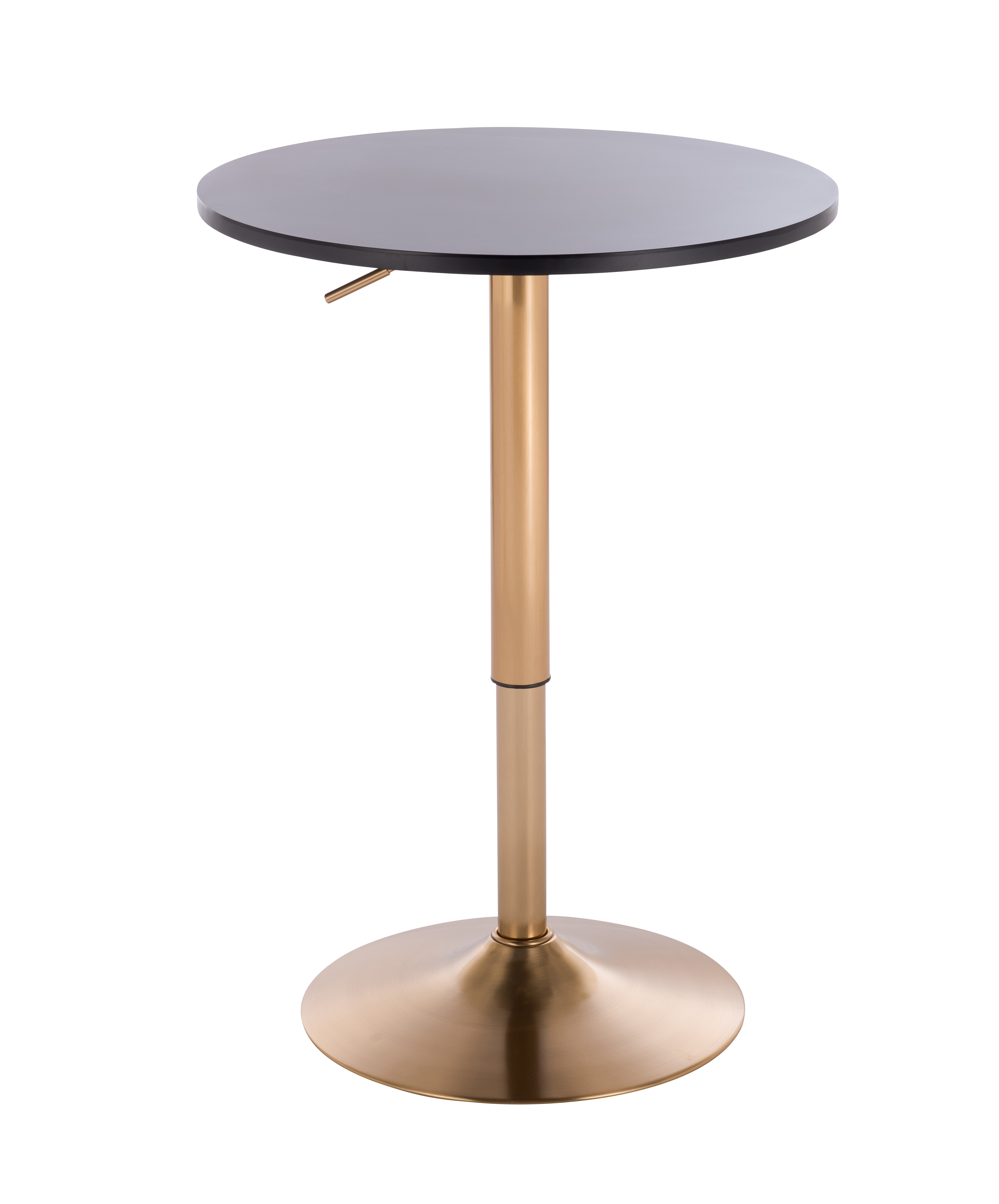 Gold Bar Table Round Adjustable Coffee Table