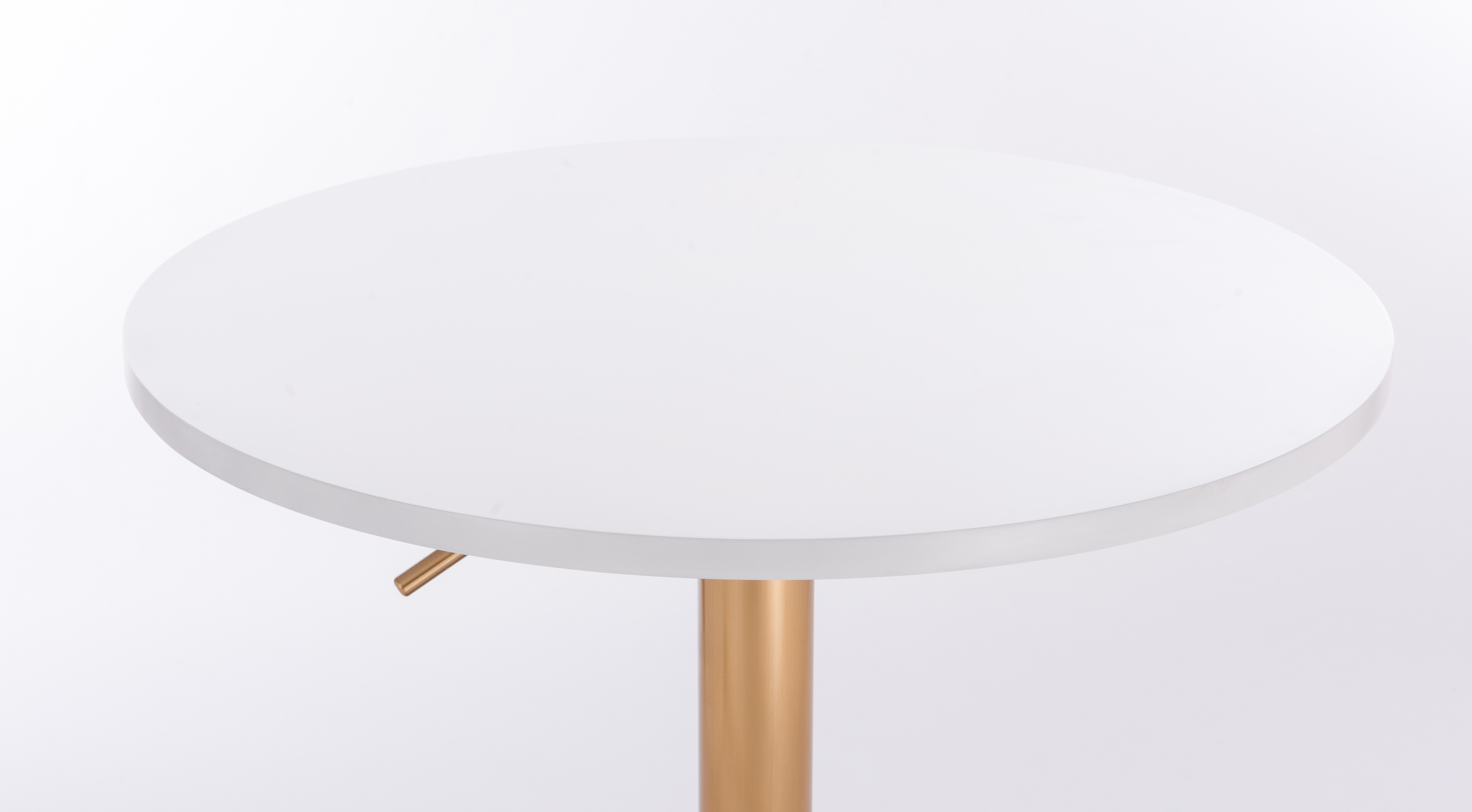 Gold Bar Table Round Adjustable Coffee Table