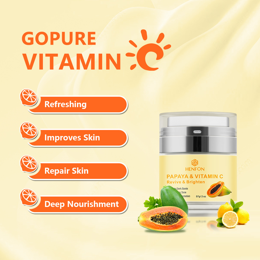 Private label Whitening Creams Moisturizing Vitamin C Papaya Face White Cream