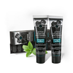 Private Label Reduce Stains And Bad Breath Activated Charcoal Teeth Whitening Toothpaste