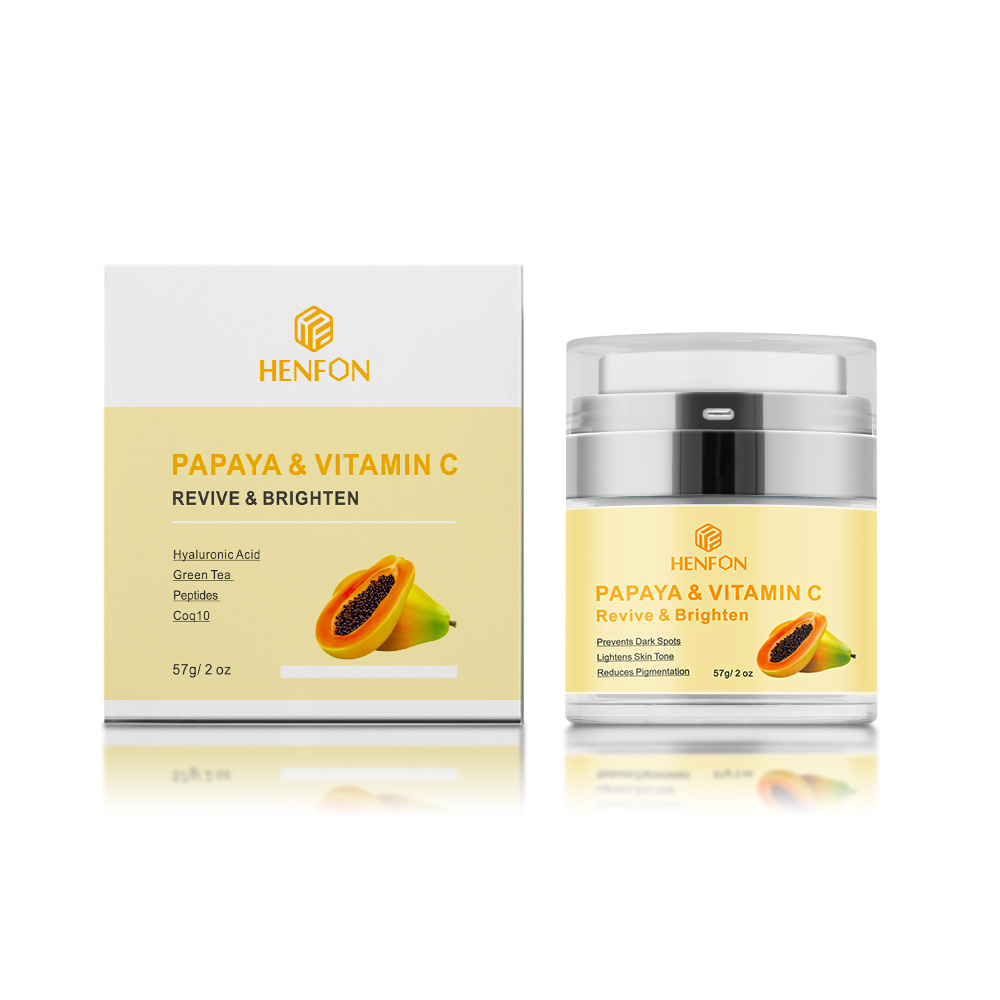 Private label Whitening Creams Moisturizing Vitamin C Papaya Face White Cream