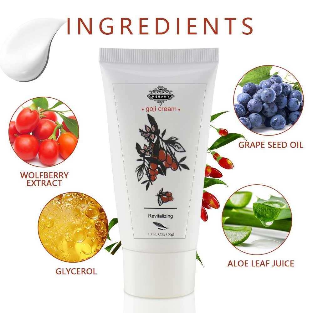 Organic Goji Berry Cream Adults Female Skin Moisturizer Anti-wrinkle Day Light Cream For Skin Care