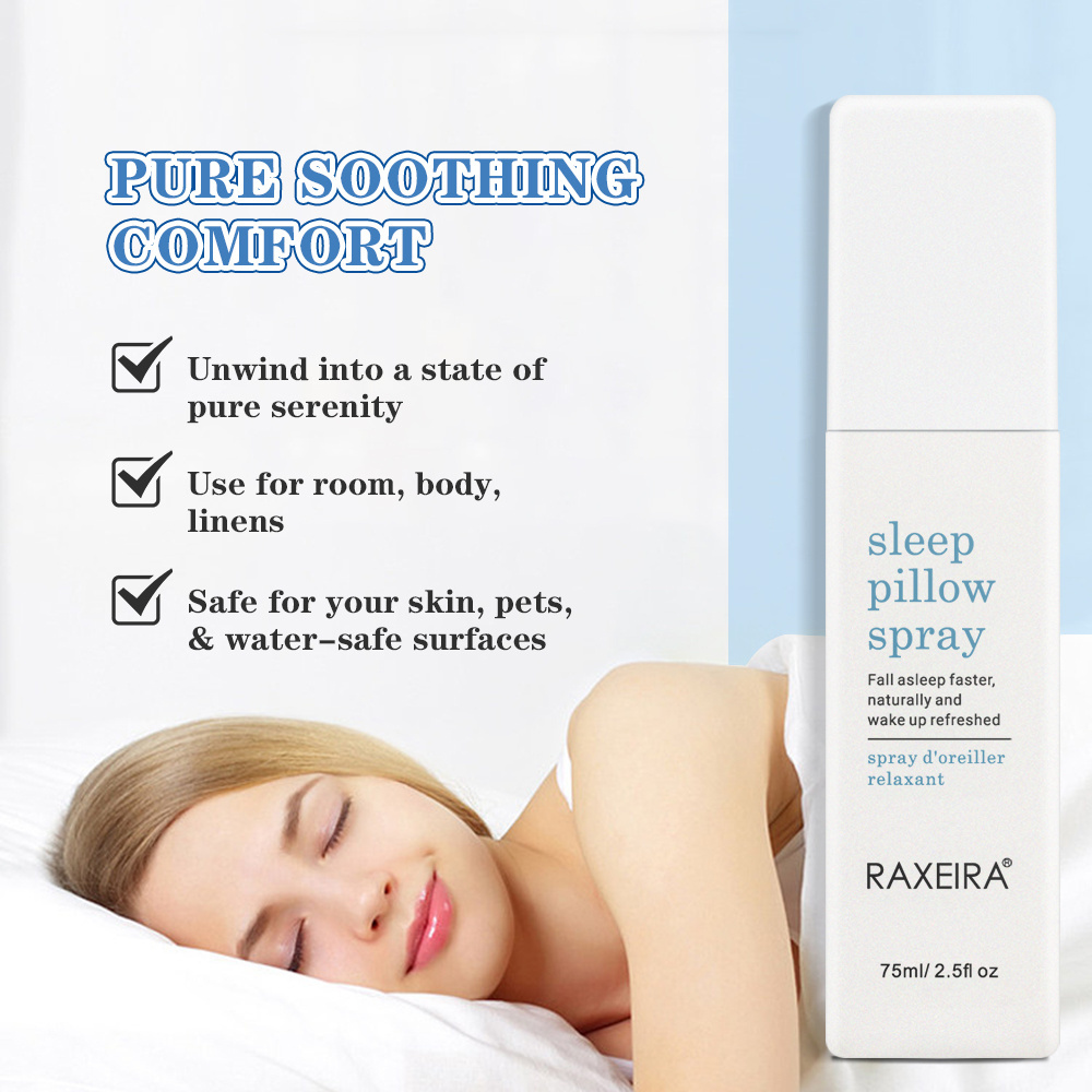 Private Label OEM improvement sleep to help you fall asleep faster 75ml Lavender Deep Sleeping Pillow Spray