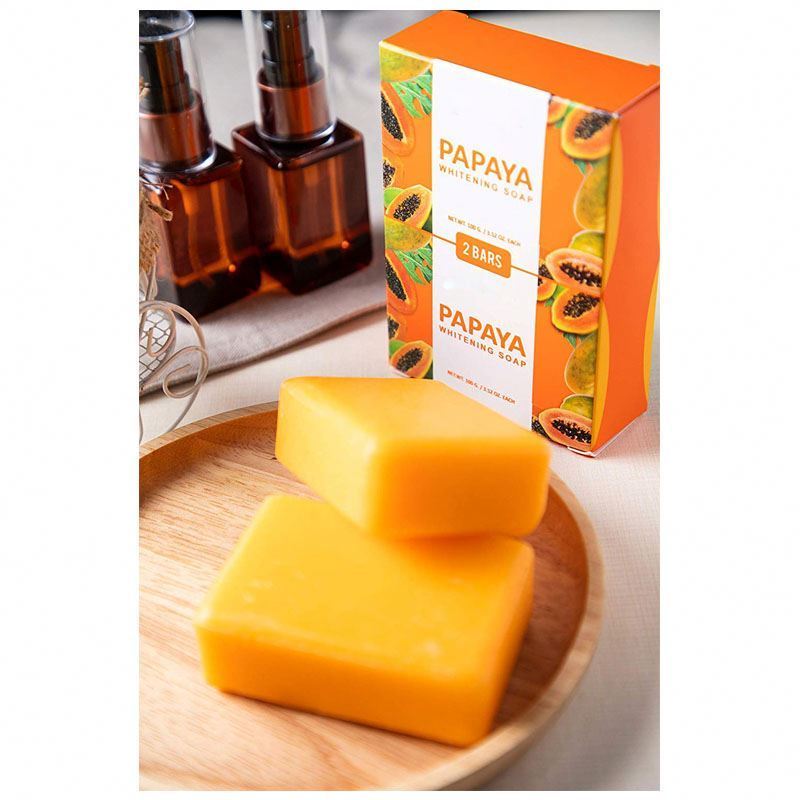 Best Korean Cosmetics Natural Papaya Whitening Soap