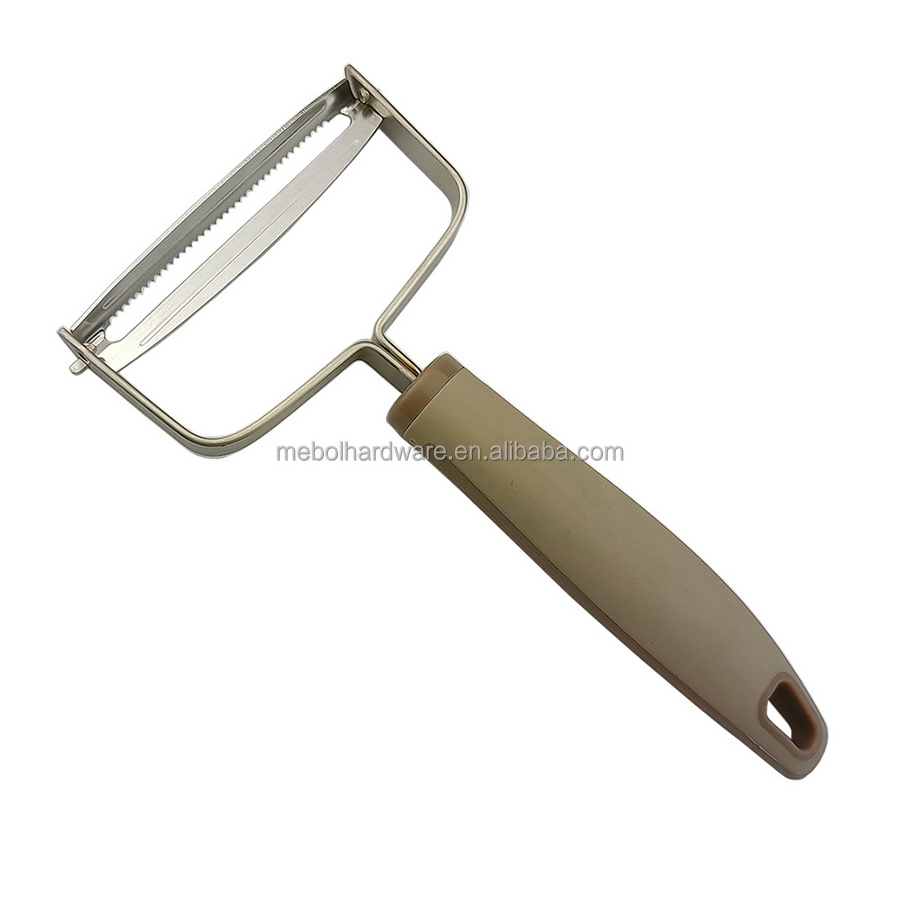 Stainless Steel Straight Vegetable Peeler cabbage slicer with TPR Soft Grip Handle and Hanging Hole Classic Kitchen Peeler