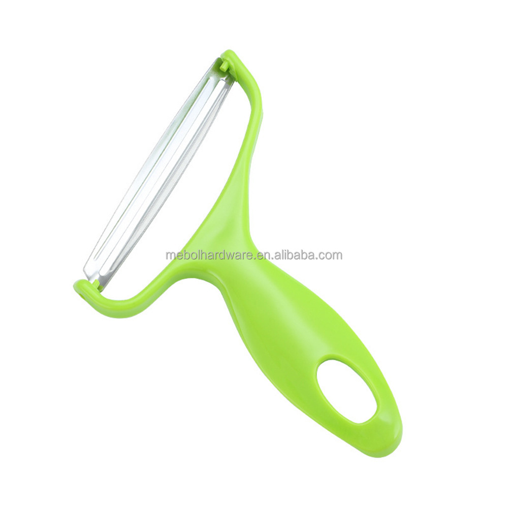 Competitive Wide blade Fruit & Vegetable Peeler,Hand Cabbage Grater , vegetable slicer Plastic handle peeler