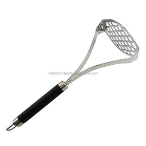 Useful Kitchen utensil Stainless Steel Potato Masher with TPR Coating Handle   Avocado Masher Potato  Ricer