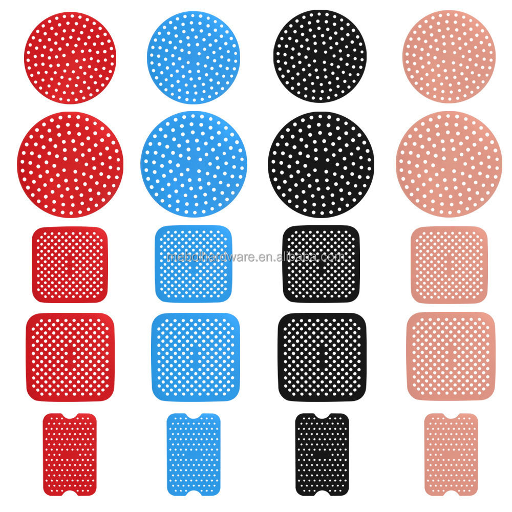 Reusable air fryer non stick silicone mat pad, airfryer silicone liner  steamer for baking and oven cosori fryer