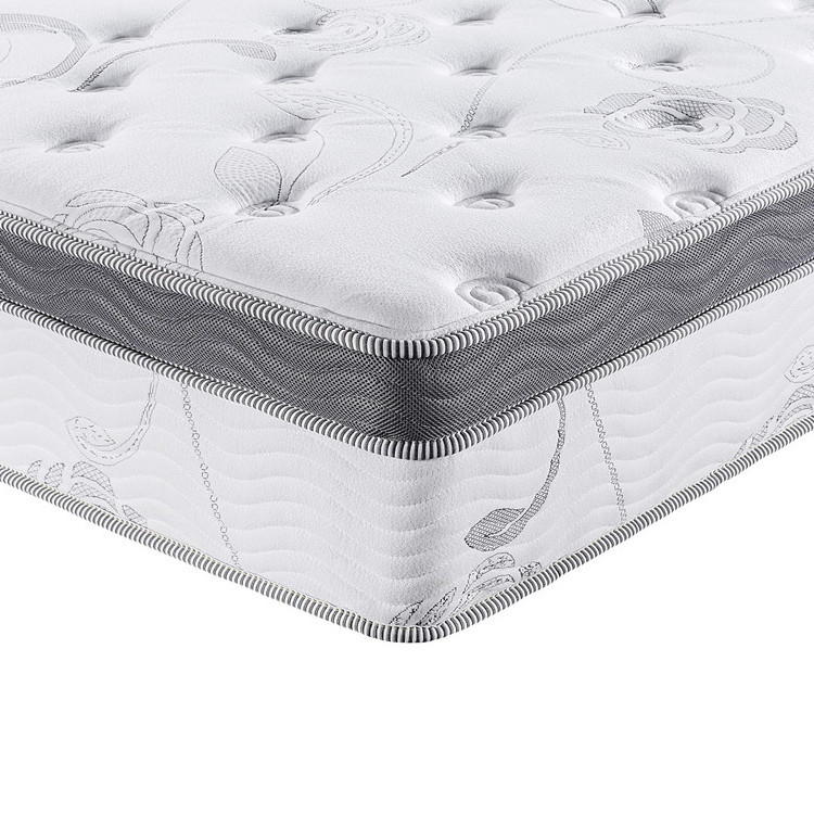 luxury design natural latex gel high density memory foam innerspring Hybrid medium-firm pocketspring mattress with topper