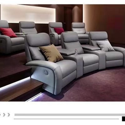 Latest Design  Eco-Friendly PU Electric Single Seating Home Cinema Seats Recliner Chair Movie Home Theater Furniture for Sale