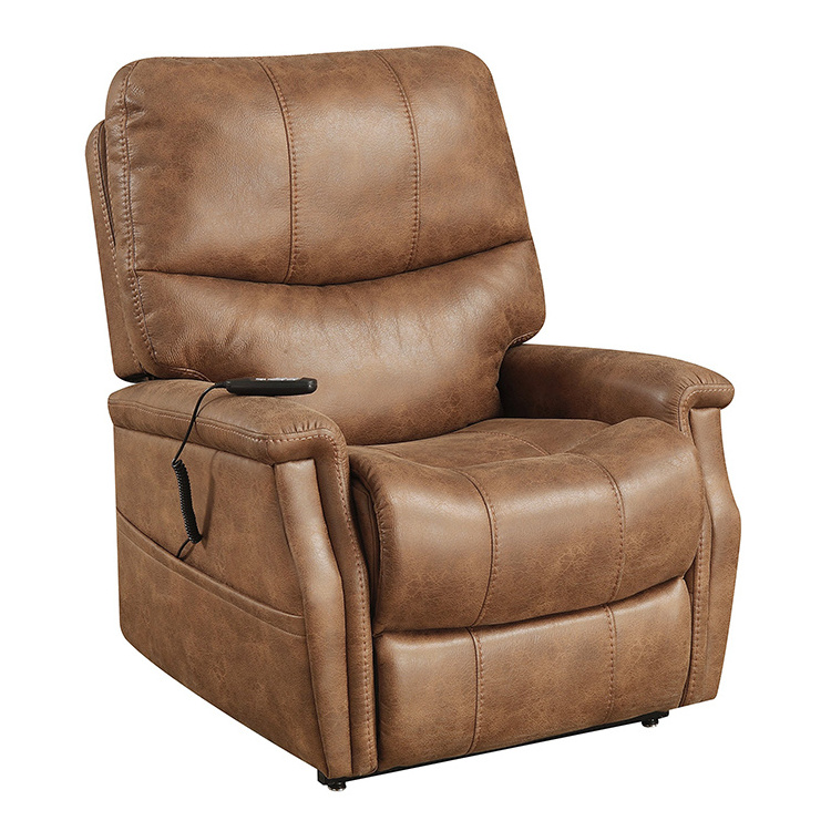 High Quality Electric riser  leather Recliner Okin Power Electric massage heated recliner lift chair elder