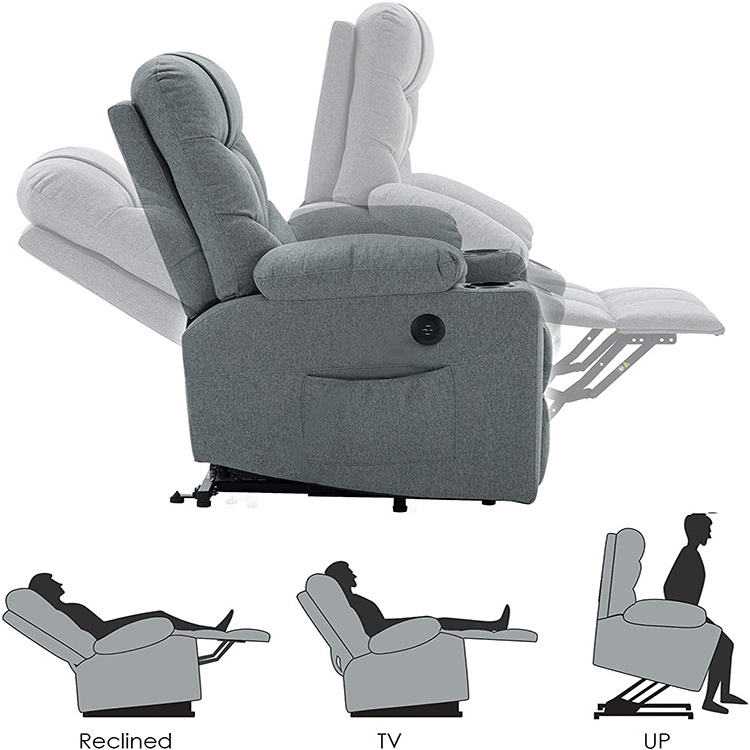 Living Room over Power Adjustable Riser Assist Leisure Armchair Modern Relax Fabric Lift Chair  for The elderly