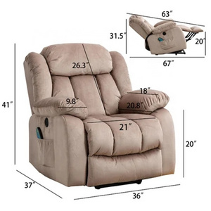 Modern Furniture Living Room Power Adjustable Riser Assist Leisure Armchair Modern Relax Fabric Lift Chair  for The elderly