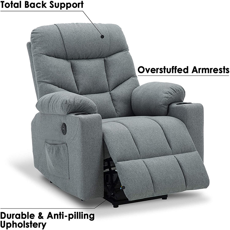 Living Room over Power Adjustable Riser Assist Leisure Armchair Modern Relax Fabric Lift Chair  for The elderly