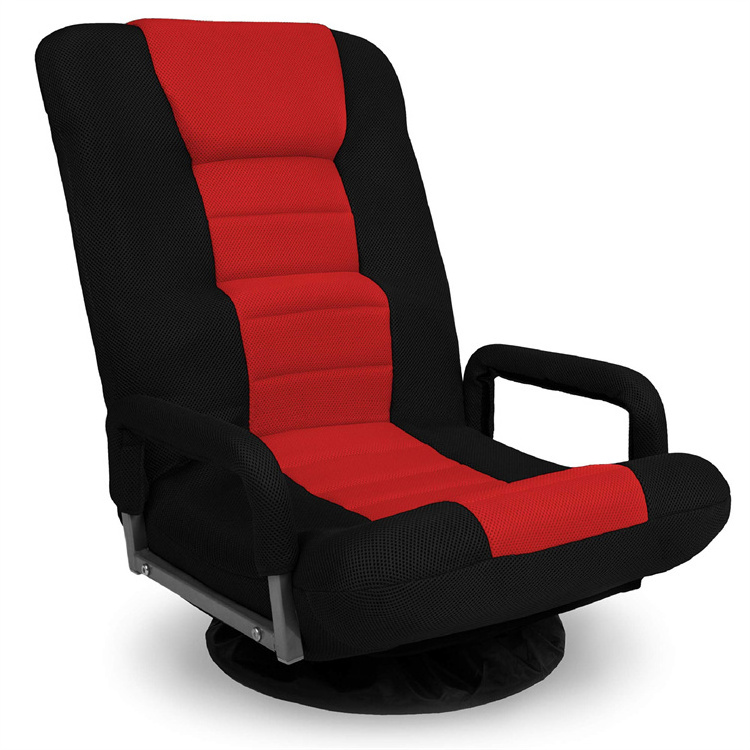 New Hot Sales 360 Degree Multipurpose Foldable Swivel Rocker Floor Gaming Chair with Armrest Handles for Playing Video Games