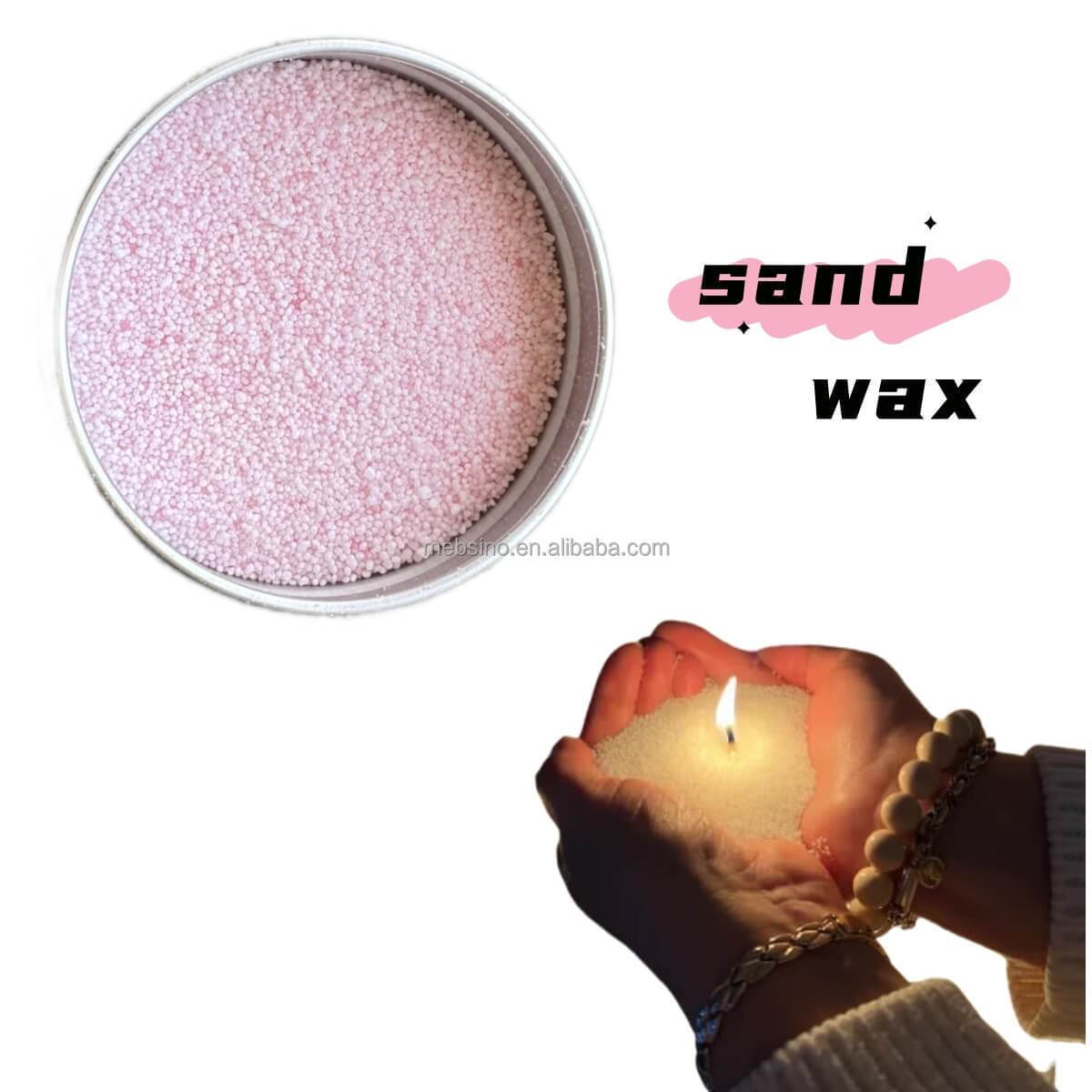 Wholesale Scented Floating Pearl Candle Sand Granules Colored Powder Palm Wax Wedding Aromatic White Pearl Sand Candle