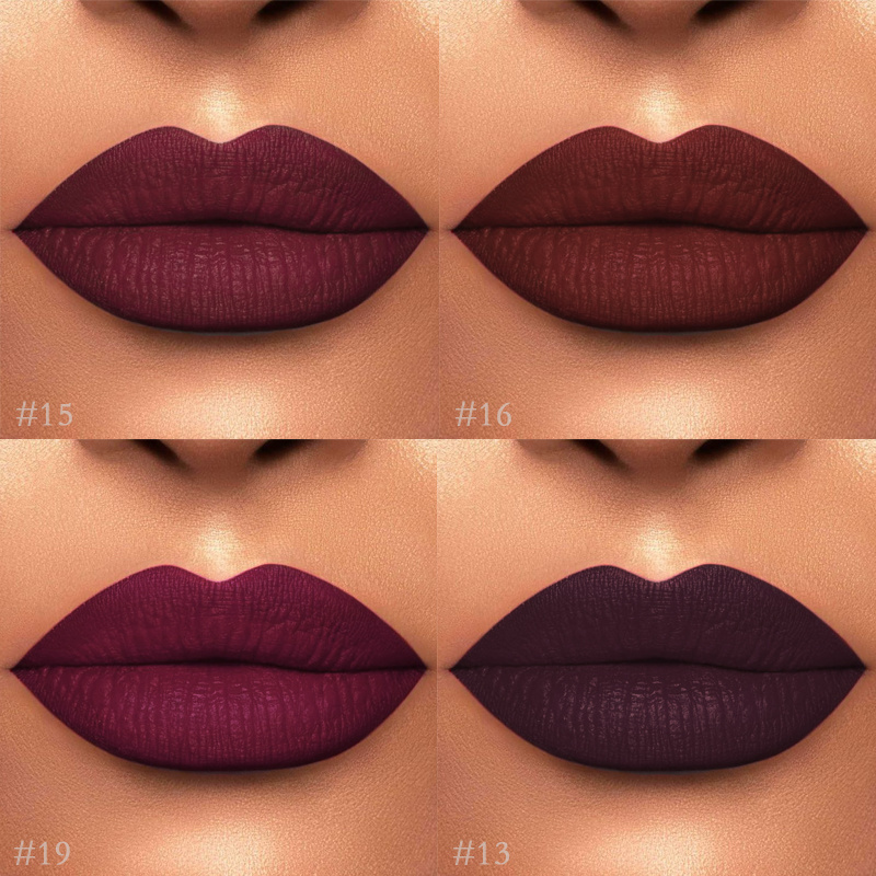 Wholesale vegan cruelty free matte lid makeup matte liquid lipstick private label lip gloss