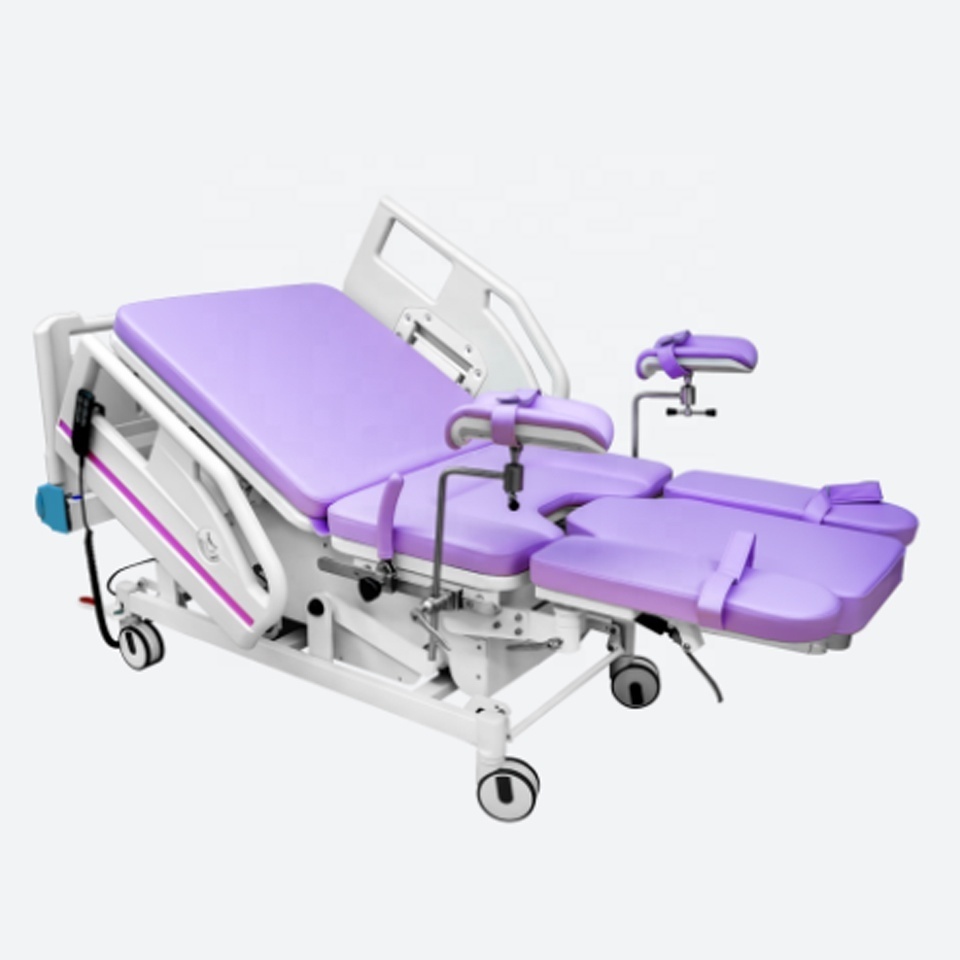 Electric Gynaecology Checking Bed Medical Gynecology Exam Table with Stirrups