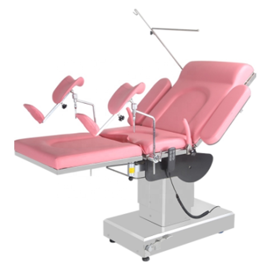 Electric Gynaecology Checking Bed Medical Gynecology Exam Table with Stirrups