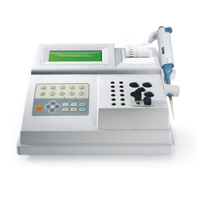 Human Coagulant Analyzer Coagulometer Machine Portable 2 Channel Semi Automated Blood Coagulation Analyzer for D-Dimer