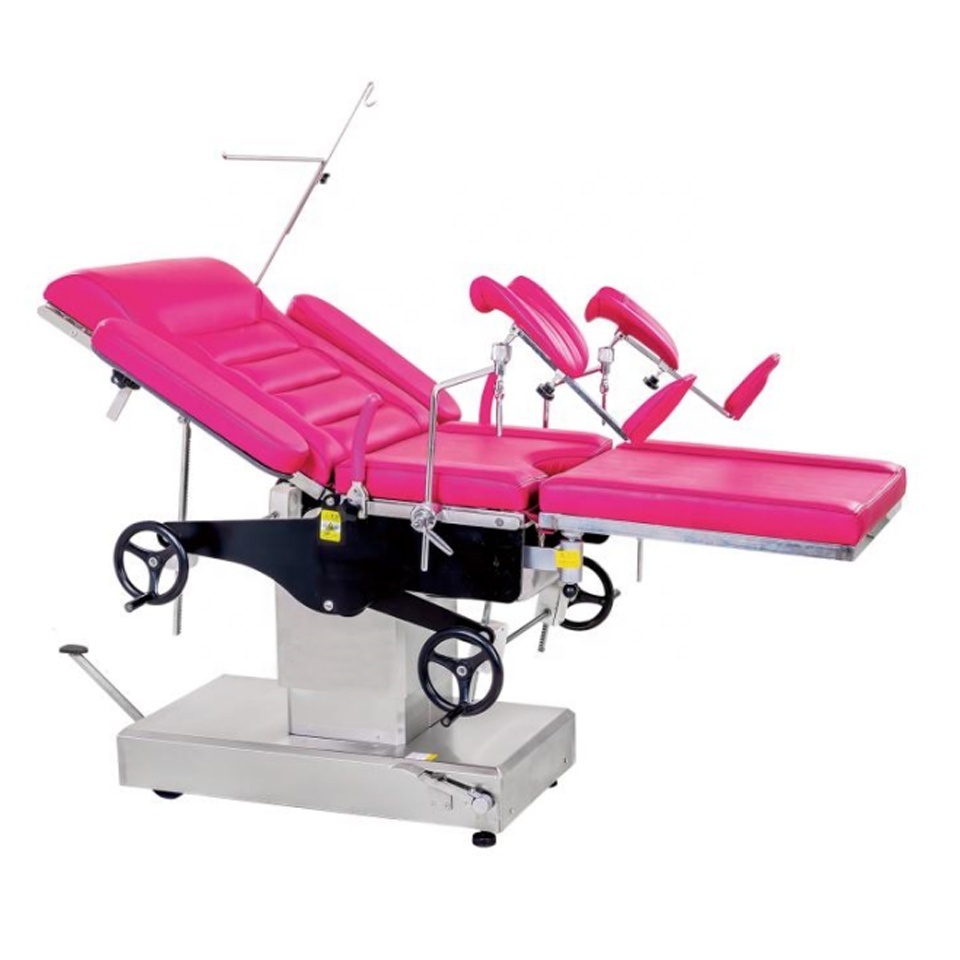 Electric Gynaecology Checking Bed Medical Gynecology Exam Table with Stirrups