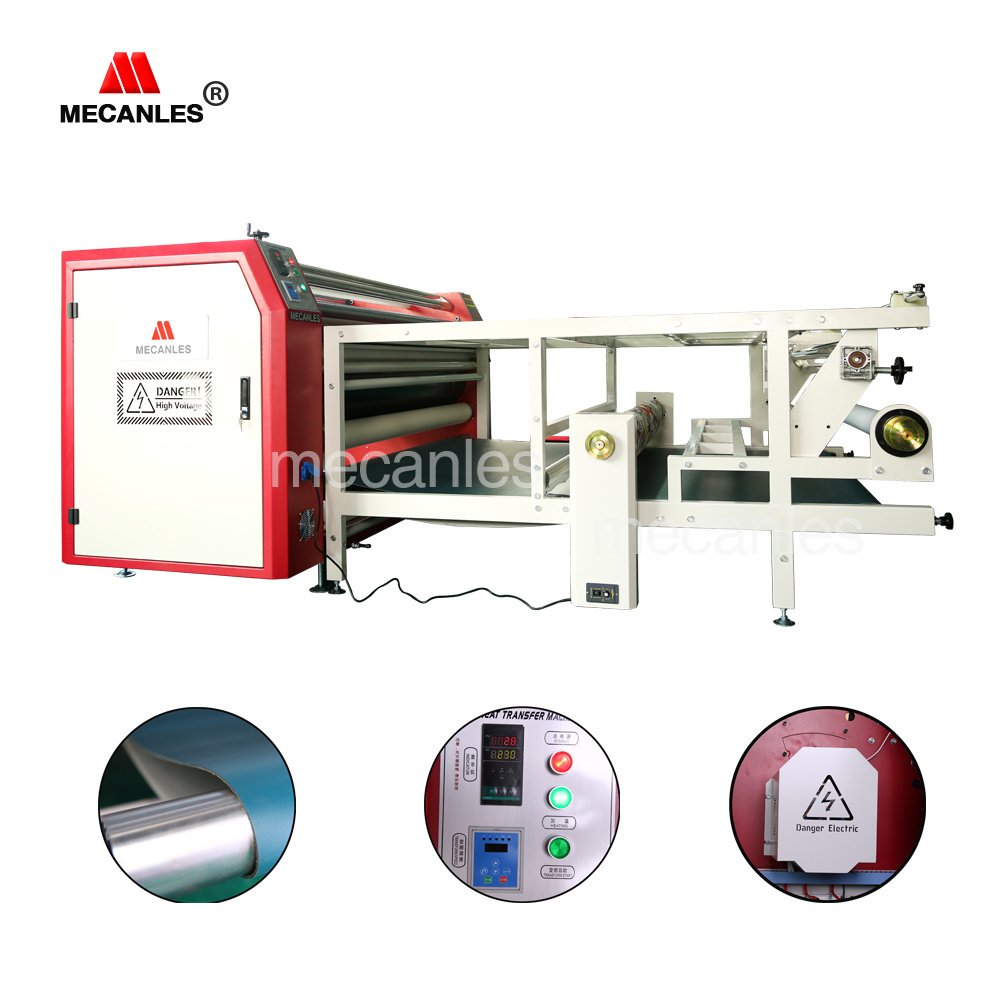 oil heating rotary heat press sublimation calender roll heat press machine with drum diameter 420mm 600mm 800mm