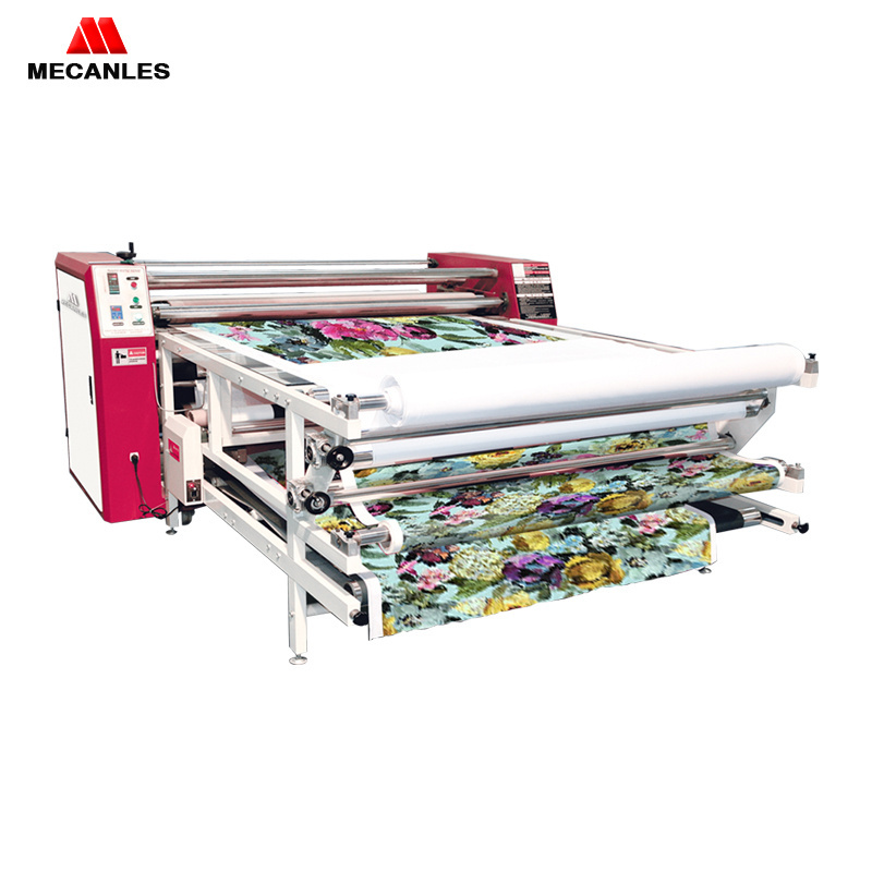 oil heating rotary heat press sublimation calender roll heat press machine with drum diameter 420mm 600mm 800mm