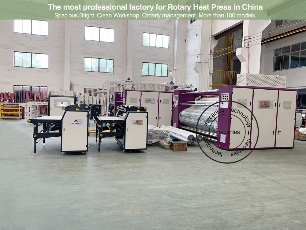 oil heating rotary heat press sublimation calender roll heat press machine with drum diameter 420mm 600mm 800mm