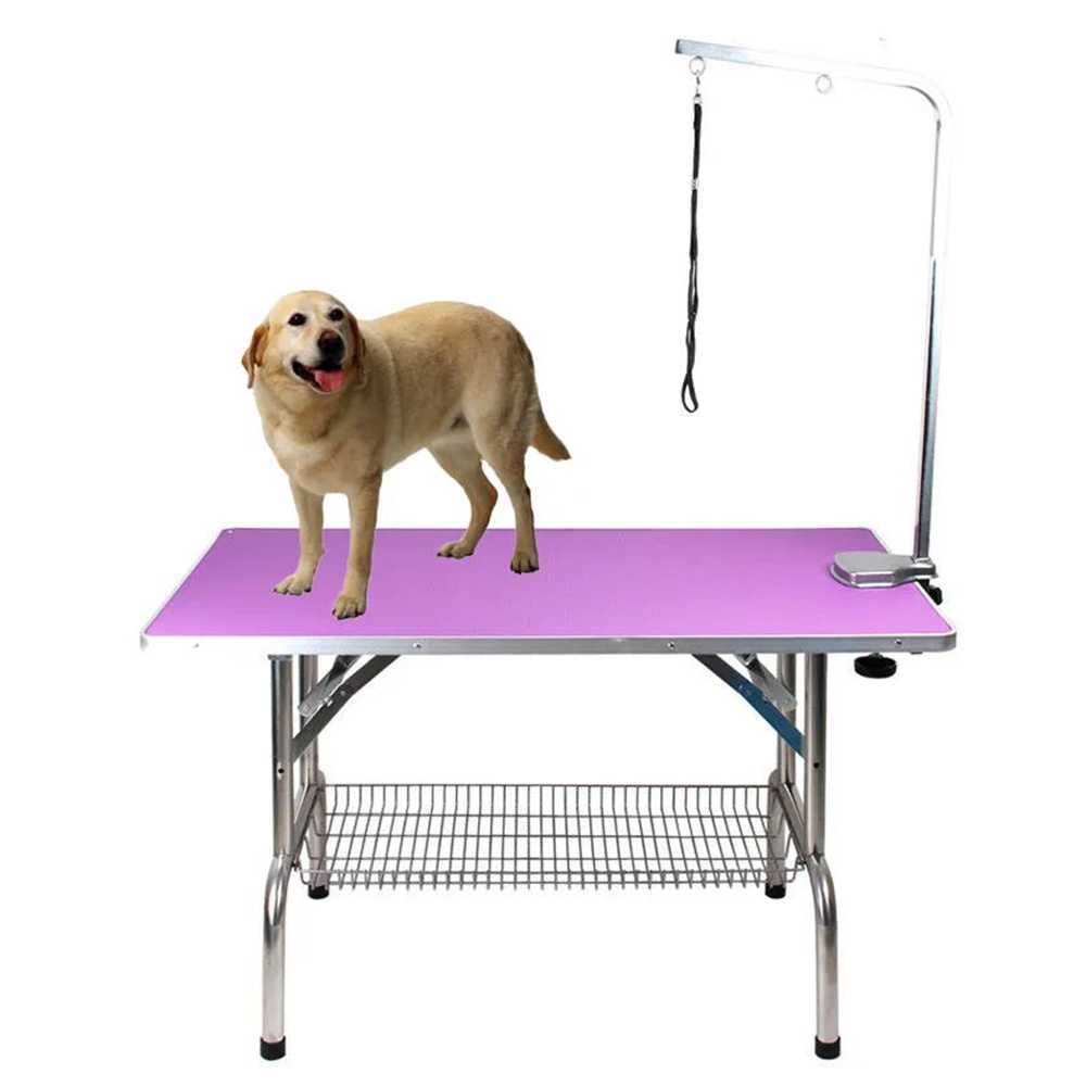 Portable Large dog Used Pet Grooming Clipper Table Adjustable Pet Dog Grooming Table with Storage