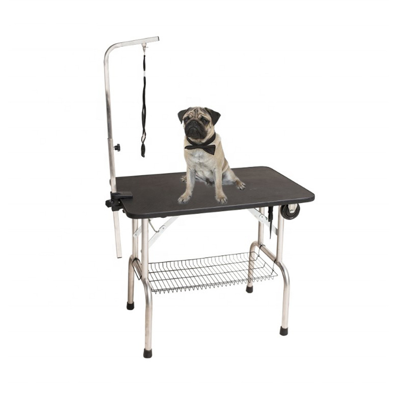 Portable Large dog Used Pet Grooming Clipper Table Adjustable Pet Dog Grooming Table with Storage