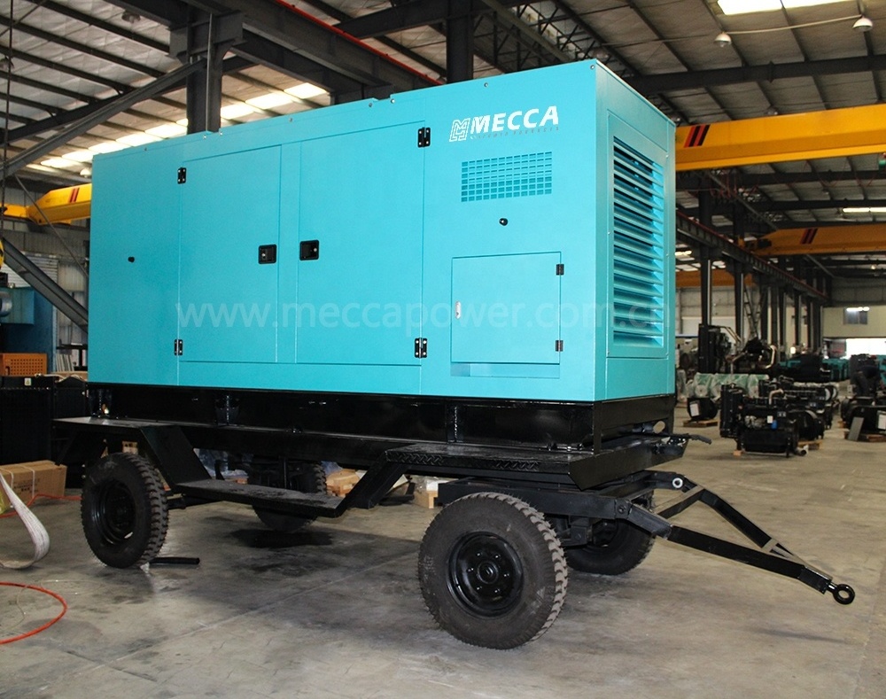 200KVA 225KVA Trailer Mounted Silent Doosan Daewoo Diesel Power Generator for Mining