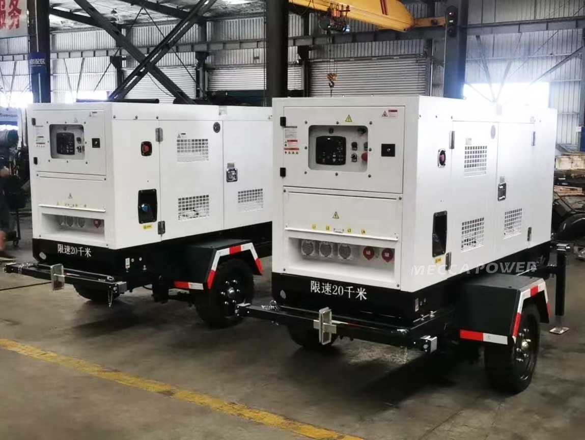 200KVA 225KVA Trailer Mounted Silent Doosan Daewoo Diesel Power Generator for Mining