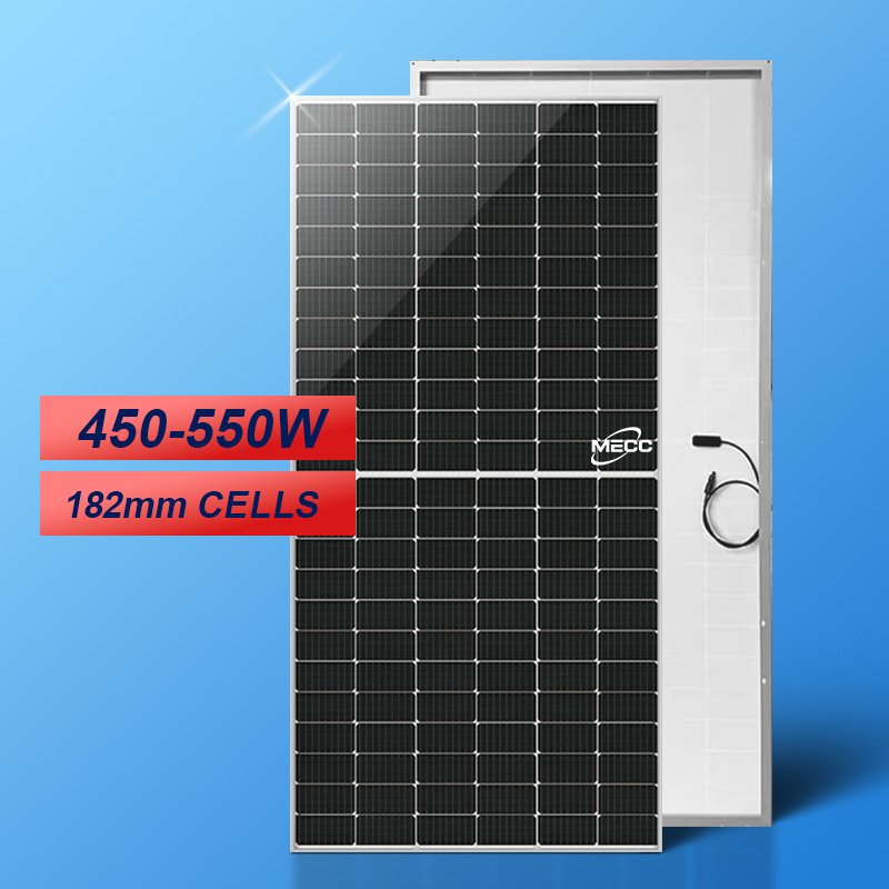 MECC 500W-550W Watts All Black Solar Panel Monocrystalline Mono Solar Panels