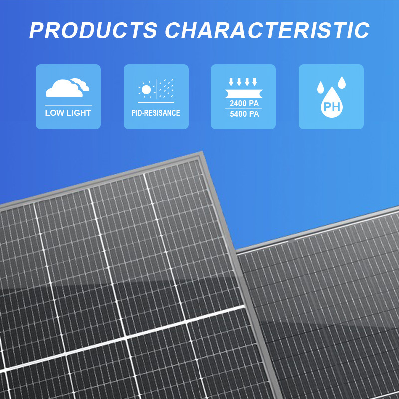 MECC 500W-550W Watts All Black Solar Panel Monocrystalline Mono Solar Panels