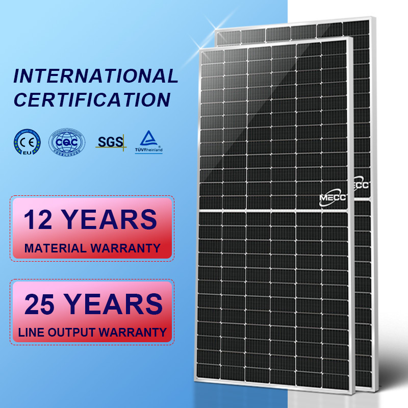 MECC 500W-550W Watts All Black Solar Panel Monocrystalline Mono Solar Panels