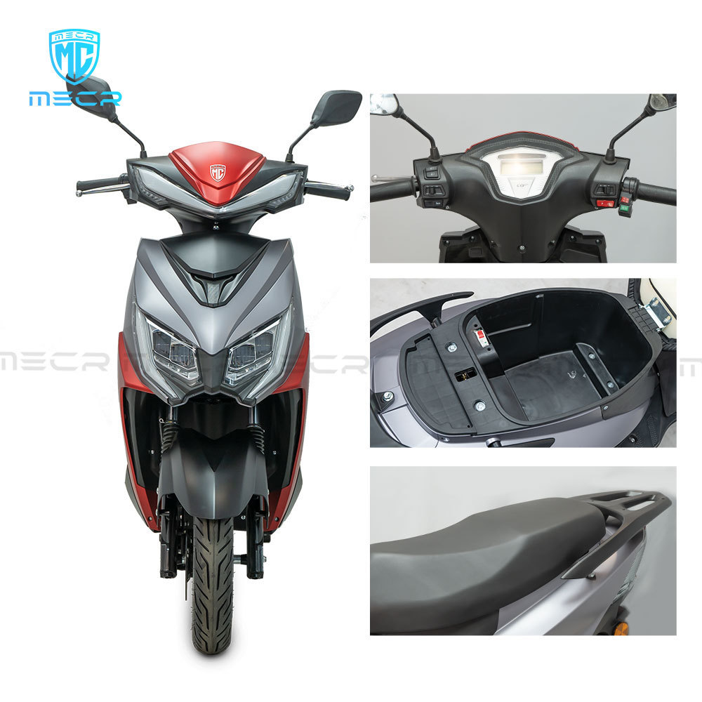 MECR 1200w motorcycle electric scooter with Double 60V removable Lithium battery delivery takeaway electric motorcycle for lady