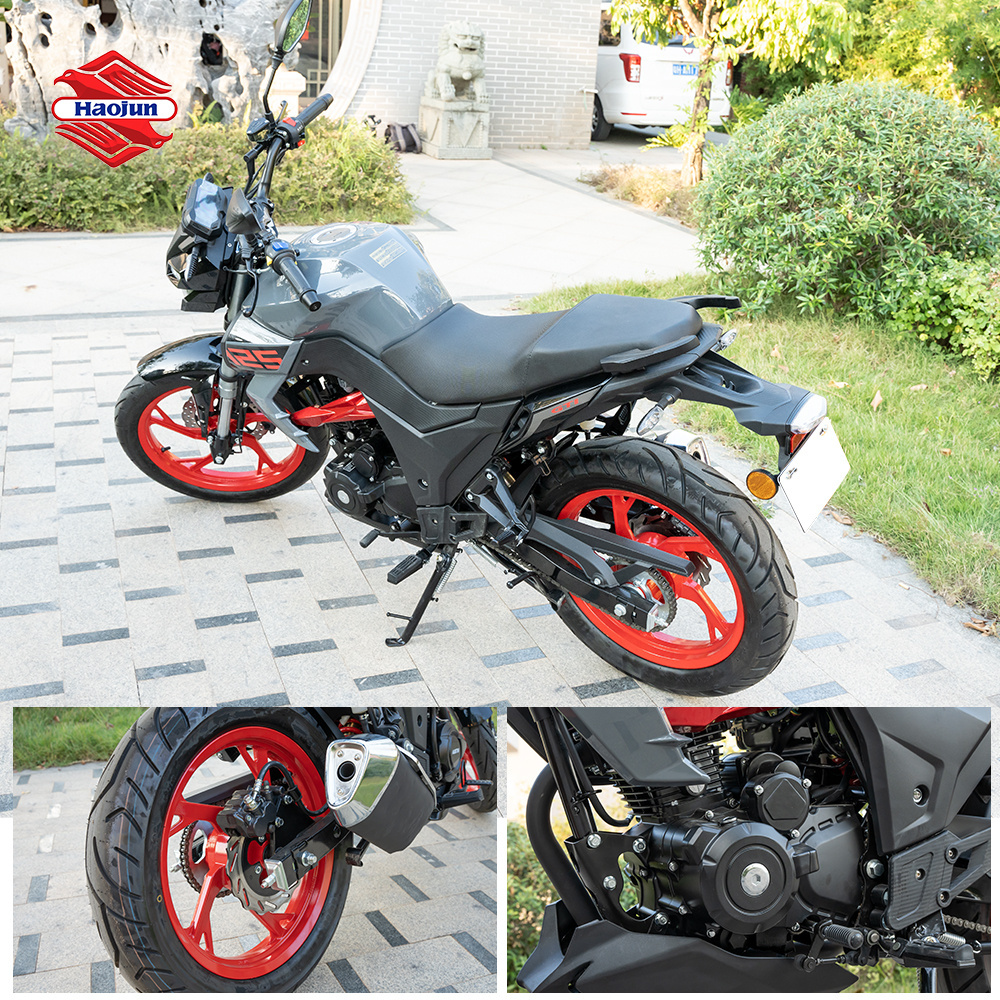 Popular moto new design factory price 150cc gas two wheels motorbike Custom Adult Motorcycle