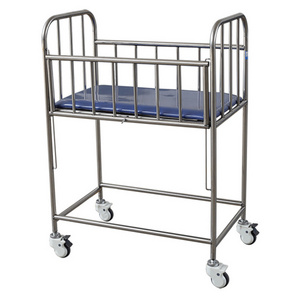 (MS-P200) Hospital Pediatric Stainless Infant Bed Baby Newborn Bed