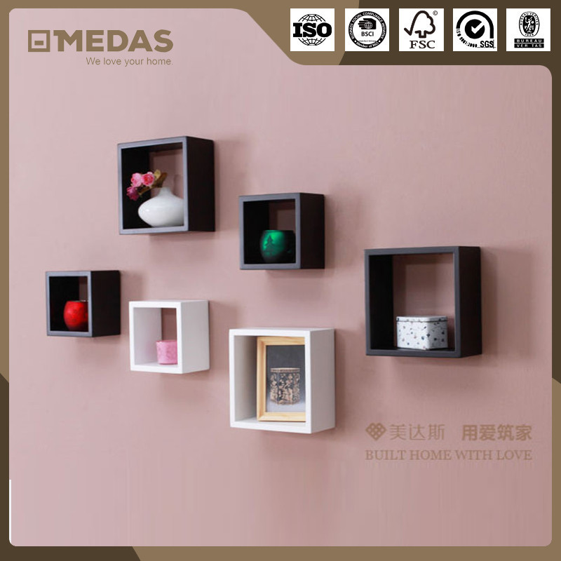 Factory Sale All Designs Square Cube Wall Shelf