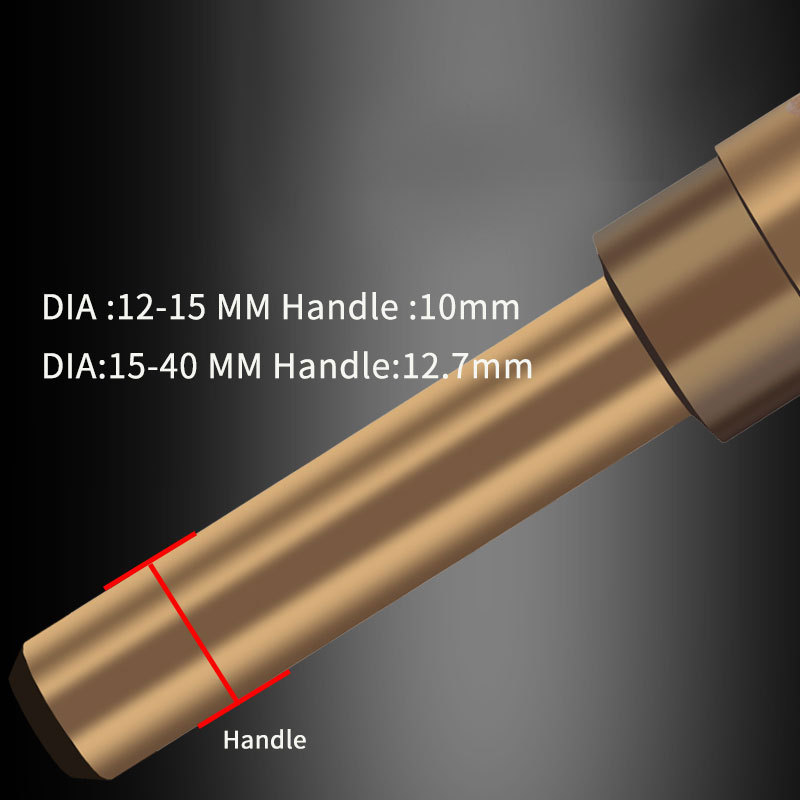 Twist Drill Bit  Reduced Shank Cobalt Drill Bit with 1/2Inch Shank HSS 12~35mm M2 M35 Cobalt Metal Steel Hole Tool