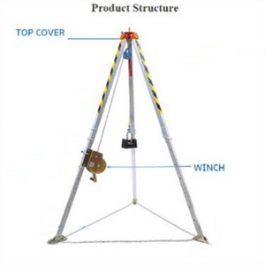 MT-FT1 Aluminum rescue tripod confined space rescue tripod with winch