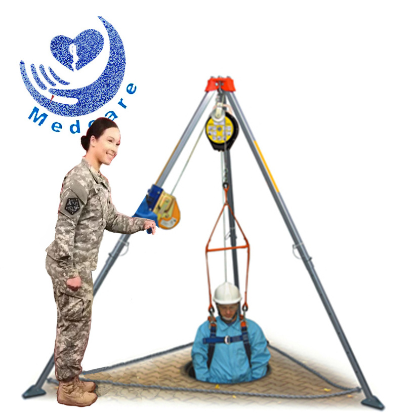 MT-FT1 Best Sale Confined Space Fallen Protection Safety Rescue Tripod with Lifting Hand Winch