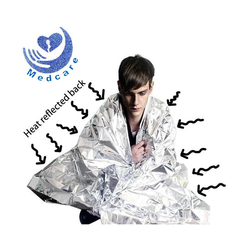 MT-MB1 Thermal space disposable emergency rescue PET mylar blanket