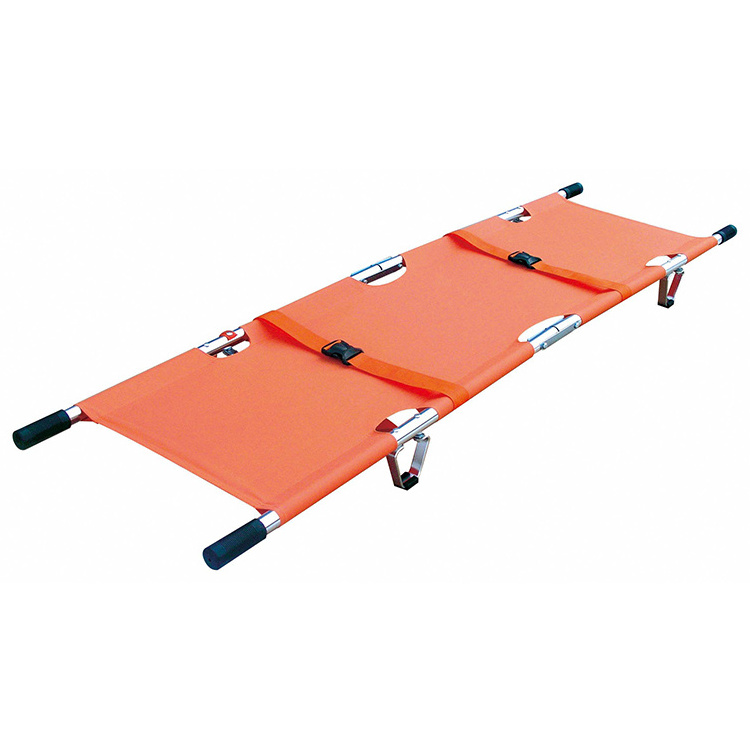 Hospital ambulance aluminum alloy fold emergency stretcher